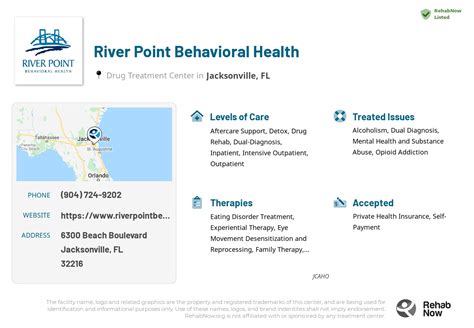 River point behavioral health - River Point Behavioral Health-Jacksonville Jacksonville, FL 32216-2782 Learn about how River Point Behavioral Health-Jacksonville performs in all areas of care.